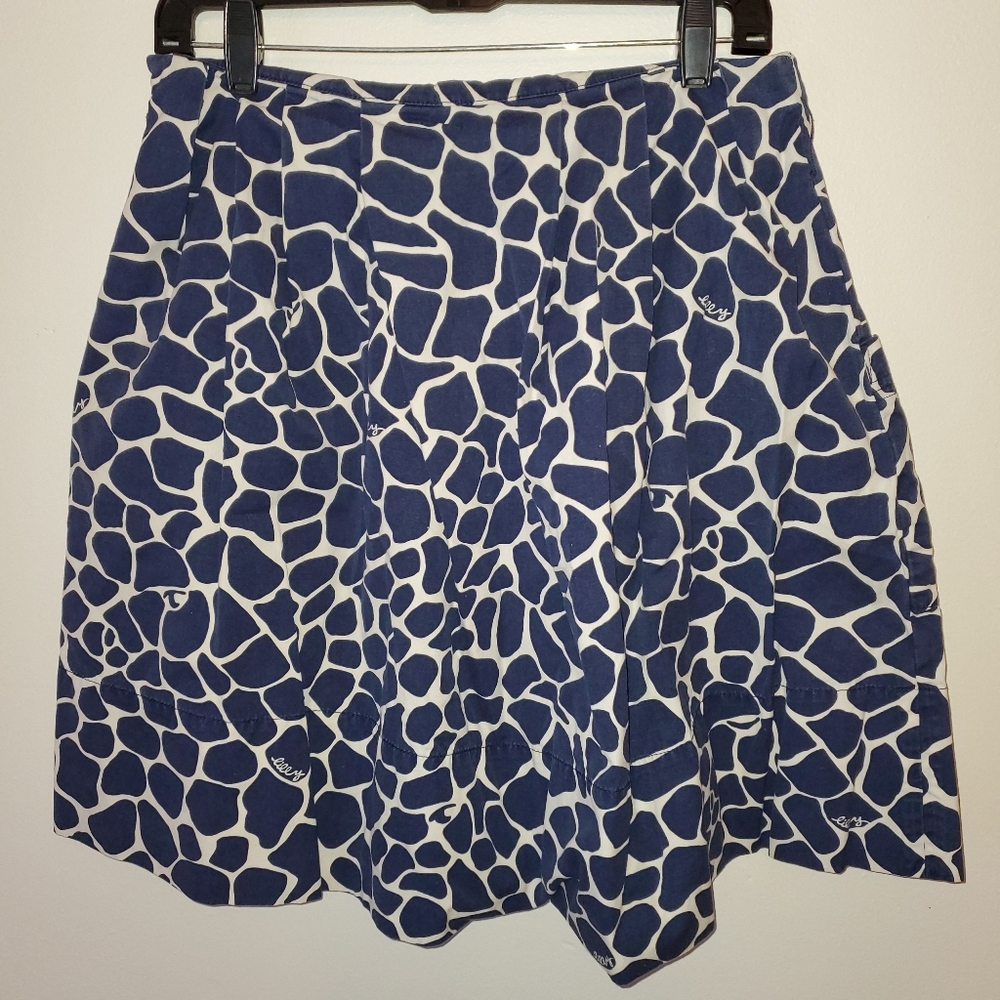 26) LILLY PULITZER  Giraffe print skirt with pockets Sz. 2 - Picture 3 of 6